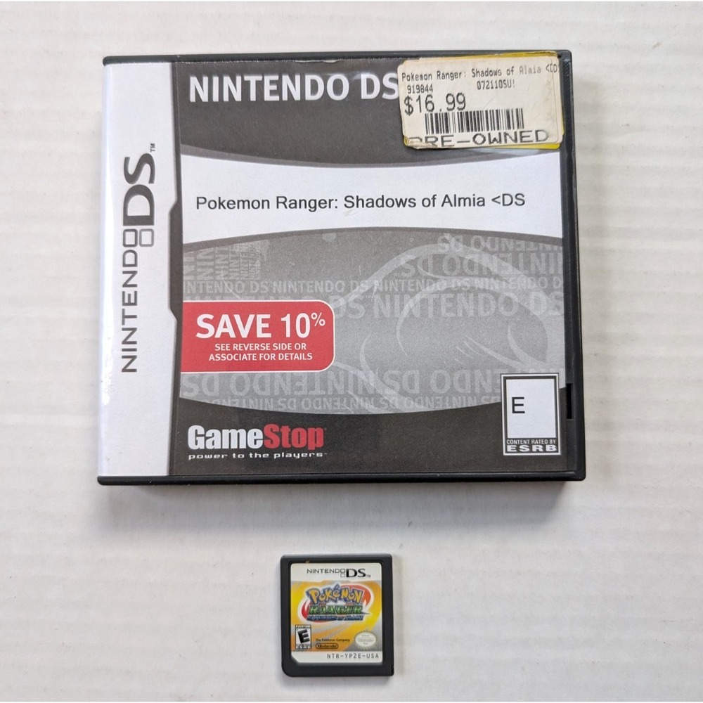Pokemon Ranger Shadows of Almia Nintendo DS 2008 Authentic Tested Working